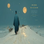 **a poster with "Michael Delmar images" Shadows in a dark room at midnight, Enki Bilal art B&W tykho moon woman with fishermen on a boat on the sea, beautiful yoga sand dunes, saguaro cacti, beats antique, androgynes DNA strand, perfectly beautiful people, full bodies walking through a desert sand dunes following bedouins, Enki BIlal illustrated STyle Double exposure, extreme details, rich dynamic colors, spirit, invocation, 3d, two sun solar system, full moon, stars, esoteric, sheer, Peridot, emerald green. citrine, ultramarine blue, diamonds, gold, sunset, high contrast, painting classic, oil , diodes, bows, velvet vogue, iridescent, holographic, full body pose, transparent details, colorized, neon pastel color palette, photorealistic, highly detailed, transparent parts, looks like professional hdr photography in fashion magazine, editorial photography, global illumination, moody lighting, post-processing, glowing shadows, chromatic aberration, black and white balance, scattering, beautiful cinematic lighting, lumen reflections, post-production, high fashion, tone mapping, shaders, diffraction grading 3d, octane render, detailed, hyperrealistic, 8k, --chaos 92 --ar 8:5 --stylize 750 --v 7.0** - Image #1 <@843177938186797076>