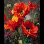**<https://s.mj.run/HazaVi7ln8k> Generate a painting in the style of this painting. Painting scarlet poppies --v 7.0** - Image #1 <@1171132266240553092>