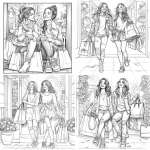 **a black and white colouring page for teenagers, clean outlines, two beautiful happy smiling girls coming out of a shopping mall, holding many bags, 8x8 inch, simplistic --v 6.0** - Remix (Strong) by <@1096775278010835044> (fast)
-# Create, explore, and organize on [midjourney.com](<https://midjourney.com/imagine?from_discord=1>)