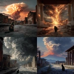**The Pompeii explosions as lived by a cat. Photo realistic.** - <@701603354954170449> (fast)
-# Create, explore, and organize on [midjourney.com](<https://midjourney.com/imagine?from_discord=1>)