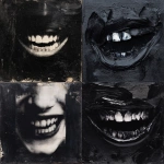 **vintage photo, dark painting, thick paint, black, abstract, teeth, Ivan Seal --no people --v 7.0** - <@1033029687703765092> (fast)