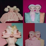 **Diptych illustration of Daphne Guinness in the iconic style of the Marilyn Monroe Diptych by Andy Warhol. --raw --ar 5:6 --sref 3856636652 --p bwysca1 xmi5yld yryu28v --s 450 --v 7.0** - <@1209615304372658177> (relaxed)