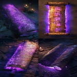 **ancient scroll glowing with early alphabet symbols, purple-tinted edges, mysterious Mediterranean atmosphere, dramatic lighting, hyper-realistic detail --ar 9:16 --v 6.0** - <@1427669012103299143> (fast)
-# Create, explore, and organize on [midjourney.com](<https://midjourney.com/imagine?from_discord=1>)