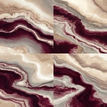 **realistic carpet texture inspired by marble shapes. beige as base color. burgundy as accent color. view from top. focus on texture. --ar 9:16** - Variations (Strong) by <@360081862120701952> (fast)