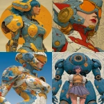 **prophetic iris, the mecha jaeger heroine, modern fine art, detailed quality studio photo against the background of solar system --v 7.0 --ar 4:5 --s 666 --c 5 --raw** - <@1152889510158401576> (fast)