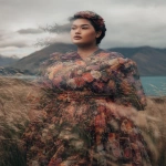 **Cosmography diaphanous double exposure featuring an avant-garde chubby couture double exposure over a spellbinding natural landscape wind blowing wistfully --ar 4:5 --p ht8lvr3** - Image #3 <@948741381743083580>