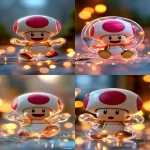 **a cute mushroom-headed character (Kinopio-style) trapped inside a translucent, wobbly jelly, reaching out with both hands in a "help me" pose, glowing and glossy jelly, magical lighting, fairytale atmosphere, Rapunzel-style colors and dreamy lighting, high detail, fantasy anime illustration --v 7.0 --ar 9:16 --oref <https://s.mj.run/dgfYBTKPdkw> --ow 200** - <@1112784568303497357> (turbo)