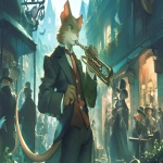 **Rat sewer dixie band, harlem Renaissance, moody, epic, cinematic, high resolution at 32k --ar 16:9 --niji 6 --p 49k95ei** - Image #3 <@935178814189862912>
