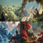 **"Good""Morning" Sticky-note SuperImposition Cotton Clouds Paint a Scene of an Old Man Relaxing in the Forest Drinking some Tea, Looking over a book containing Fluvioglacial-Outwash-Plaines Craft-World Hyper-RealityMash --ar 3:2 --v 7.0** - <@426654487248109579> (fast)