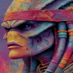 **1980's poster of a Xenomorph using a reptilian 80s hair band --ar 3:4 --s 475 --c 25 --w 5 --v 7.0** - Image #1 <@1071135204846096475>