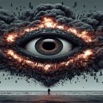 **<https://s.mj.run/zvtFloC-qXc> insect locust roach hive, egg nest alien crawling on a black glitch scanline distortion fire, eyes burning, white pupil with red center, roasting on the beach, dusk cinematic --ar 2:3 --s 666 --p ajjw9qi --sref 4240880785 2348464004 --v 7.0** - Image #2 <@788265797444173834>