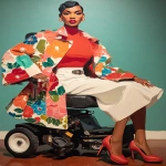 **graffiti motorized wheelchair and disability accessible fashion design sketch --ar 3:4 --p o4l8lp8** - Image #3 <@948741381743083580>