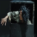 **<https://s.mj.run/0wi6JlgReBA> an Asian homeless man with long messy hair, wearing tattered clothes, crawling out of a black minimalist cube about his size --ar 16:9 --v 6.0 --raw** - Image #2 <@843005989737201707>