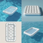 **pool mattress inflable with holes, linework simple design** - <@753419618856730707> (fast)