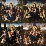 **1480 oil painting by Leonardo da Vinci of the Madonna and her ultraviolet unicorn ukiyo-e surrounded by the gods --v 6.1 --p 9ahz8w8** - <@1059292469474373672> (fast, stealth)