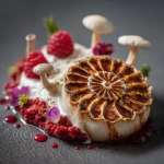 **An ammonite amanita dessert. French haute cuisine. Cuisine photography.** - Image #2 <@1052958752749387917>
