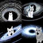 **Silly cat makes a silly face at accretion disk --ar 3:2 --profile fn9opxx u22owga 2z3eyk3 ro2ke7q y9a56jc --draft** - <@937851746712186921> (fast)