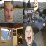 **<https://s.mj.run/xV11IzZ4QFw> <https://s.mj.run/RLjGWu9HzDg> <https://s.mj.run/CKMeXy9sNHk> <https://s.mj.run/DB-JkxoNWk4> *Hail, bright sunlight! Hail fair sky! Hail, O radiant day! Augmented reality horror --chaos 99 --ar 3:2 --raw --sref <https://s.mj.run/WhL1_nb5anc> --profile ucvp9sg** - <@948180533639282688> (relaxed)