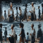 **<https://s.mj.run/PYnL-FqZikk> A realistic photo of an older Black woman in her fifties with short natural hair, wearing comfortable casual clothing typically worn at home in the evening. She sits slightly off-center in a colorful kid’s playroom, surrounded by her young grandchildren who are enthusiastically playing a fast-paced game. She looks confused but amused, clearly trying to keep up with the rules, her hands half-raised in mid-gesture. The room is filled with toys, scattered game pieces, books, and playful wall decorations. Soft, warm lighting fills the space, while abstract light reflections and ripple patterns subtly animate the background, symbolizing memory, learning, and generational gaps. The composition has shallow depth of field, cinematic lighting, natural gestures, and rich contrast. Captured in the style of a Canon EOS R5 with an EF 8mm lens, f/2 aperture, ISO 30, hyper-realistic textures, sharp focus, subtle motion blur, domestic warmth, humor, intergenerational connection, quiet vulnerability --sref <https://s.mj.run/8vJIROiTC18> --aspect 16:9 --s 250** - <@1220830039520841890> (fast)