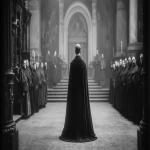 **A cinematic still, a film by Tod Browning, a black priest, in a church, wide shot, --v 7.0 --ar 16:9** - Upscaled by <@1105536971348123781> (fast)