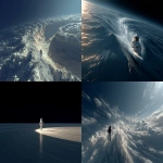**Hyper-realistic astronaut floating in deep space, facing a vast empty dark void, subtle glowing ripples of vacuum energy spreading faintly across the void, astronaut small but clearly visible in the corner, massive scale of the void dominates the frame, cinematic clean style, sharp crisp details on astronaut suit, minimalist composition with one strong central focal void, documentary space aesthetic, realistic lighting and shadows, highly detailed but clean. --ar 16:9 --v 7.0 --s 750** - <@1347352121820844044> (relaxed)
-# Create, explore, and organize on [midjourney.com](<https://midjourney.com/imagine?from_discord=1>)
