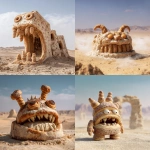**a viennoiserien archeologic cake monster, found in a desert --v 7.0 --raw** - <@1071135204846096475> (relaxed)