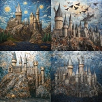 **hogwarts castle manifold mosaic murmuration** - <@1070069258408693820> (fast)