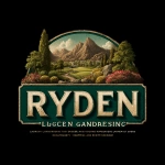 **A professional, 3D logo for an expert landscaping company called "Ryden Landscaping & Lawncare", specializing in large-scale landscape engineering & design for businesses and very wealthy individuals.** - Image #4 <@761225412164321321>