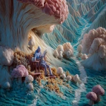 **<https://s.mj.run/2BuvFHsAoq4> Cotton Clouds Paint a Scene of an Old Man Relaxing in the Forest Drinking some Tea, Looking over a book containing Fluvioglacial-Outwash-Plaines Craft-World Hyper-RealityMash --ar 3:2 --v 7.0** - Upscaled by <@426654487248109579> (fast)