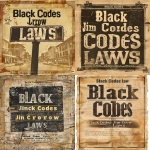 **Historical-style poster showing "Black Codes" or "Jim Crow Laws" text, vintage 19th-century typography, weathered paper texture, faded ink, authentic archival aesthetic, muted sepia tones, documentary realism, high detail, historically accurate signage design --ar 4:5 --v 6.0 --raw** - <@1273779388386770994> (fast)
-# Create, explore, and organize on [midjourney.com](<https://midjourney.com/imagine?from_discord=1>)