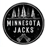 **Simple, Minimalistic Logo for an Axe Throwing Company, Circle, Black and White, "MINNESOTA JACKS" Vector, Thick Black Outline --v 7.0** - Image #4 <@1067982535730151454>