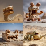 **a viennoiserien archeologic cake monster, found in a desert --v 7.0 --raw** - <@1071135204846096475> (relaxed)