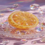 **a highly detailed crystal orange art piece, shaped like a sliced orange made entirely of translucent gemstone, iridescent rainbow reflections, sparkling diamond-like textures, placed on a clear glass plate, surrounded by crystal droplets, soft pastel lighting, dreamy glossy aesthetic, hyper realistic photography, fantasy luxury concept --ar 9:16** - Image #4 <@1240240057374478349>