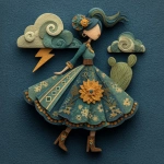 **Sinaloa paper cut dolls geomagnetic storm style --s 250 --v 7.0** - Image #3 <@974789918188535848>