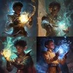 **a brown skinned elf warlock boy doing magic** - <@784252075265490974> (fast)