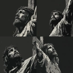 **Jesus Christ in a black and grey illustration while he’s on the cross** - Variations (Strong) by <@1142119265961513122> (fast)
-# Create, explore, and organize on [midjourney.com](<https://midjourney.com/imagine?from_discord=1>)