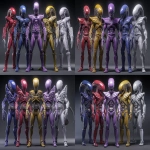 **<https://s.mj.run/B3rq_IakXiw> xenomorph power rangers group photo wearing spandex outfits resembling the classic power rangers, red, and contrasting blue, and contrasting yellow, and contrasting lavender, and contrasting green, bright colored spandex outfits, xenomorph anatomy, xenomorph heads --ar 3:2 --sref <https://s.mj.run/AjjO8sE8Xo8> --sw 500 --iw 3 --v 7.0** - <@281826490209796096> (relaxed)