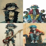 **children's book illustration, in style of Gorillaz cartoons by Jamie Hewlett --raw --ar 35:53 --v 6.0** - <@1202719359680774145> (fast)
-# Create, explore, and organize on [midjourney.com](<https://midjourney.com/imagine?from_discord=1>)