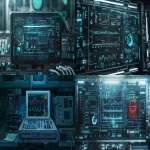 **old-school medical software interface circa early 2000s, 2D flat display with colon-shaped loading bar across the center, monochrome blue-grey tones, pixel fonts, loading percentage text blinking, corrupted graphics, digital noise, incomplete data readout, nostalgic diagnostic computer vibe, retro-futuristic UI design --ar 16:9 --v 6.0 --raw** - <@1138484847065698314> (fast)