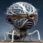 **<https://s.mj.run/CDd2LqYZmt8> insect doll locust roach hive, egg nest alien crawling on a scanline distortion fire, eyes burning, white pupil with red center, roasting on the beach, dusk cinematic --ar 2:3 --s 666 --p ajjw9qi --sref 4240880785 2348464004 <https://s.mj.run/8BMbIED5OrQ> --v 7.0** - Image #3 <@788265797444173834>
