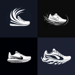 **white simple running 🏃‍♂️ shoes logo,3 lines, vector design circle foxfire, line art --ar 1:1 --seed 3975746857 --stylize 200 --v 6.1** - <@1010963827053043793> (relaxed)