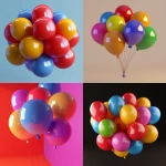 **3d model, latex balloon texture foxfire, bright collors, bauhaus** - <@522036719210594315> (fast)