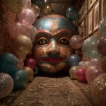 **kathakali smoke and mirrors bathhouse. Glitter glitter balloon balloons balloons --s 250 --v 7.0** - Image #2 <@974789918188535848>