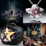 **<https://s.mj.run/o9NLx7heJ-8> Create a pendant with a lavender gemstone shaped as a morning star --chaos 75 --ar 3:4 --profile snp9hv9 --v 7.0** - <@836557401196331029> (fast)