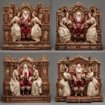 **santa claus with his female assistants in his opalized wood cabinet --ar 7:5 --v 7.0 --raw** - Variations (Strong) by <@405548268966117377> (fast)