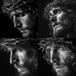 **Jesus face portrait full head side view black and white photography crown of thorns --v 7.0** - <@819073620625981460> (fast)