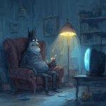**the Prince of darkness likes to watch shark week on TV --s 250 --v 7.0** - Image #2 <@974789918188535848>