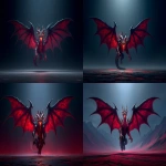 **Vampiric fusion of a bat and a dragon --oref <https://s.mj.run/2Bt_twkp_0Y> --ar 3:2 --exp 50 --ow 1000 --v 7.0** - <@106534493057220608> (relaxed)