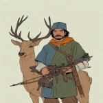 **dnd character art, hunter with the head of a deer --v 7.0 --p l7m9sk2 --ar 4:5** - Image #3 <@1072300480404914196>