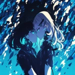 **Anime art horror anime, diesel-electricore electrowave gamawave waveform waving waverly tidal-wave-like, romantic synapse forms of waves like kisses, yuri energy from waves --niji 6 --ar 4:3** - Upscaled (Subtle) by <@372629349565988865> (fast, stealth)